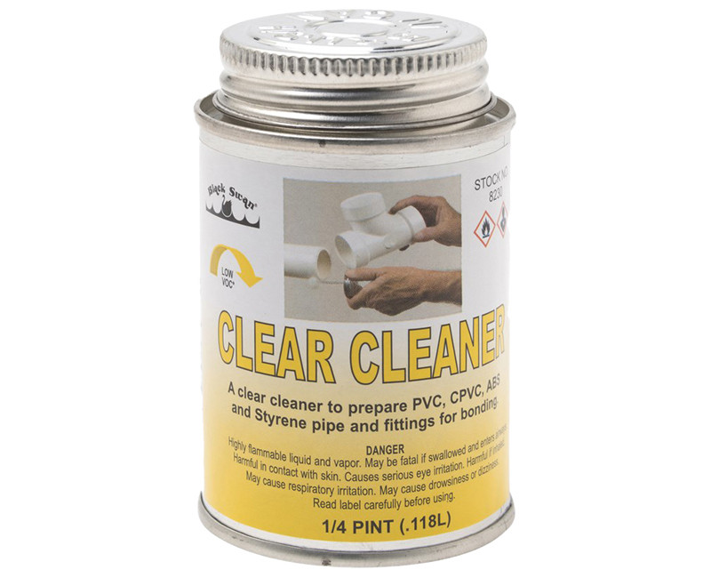 Clear Pipe & Fittings Cleaner, 4 oz.