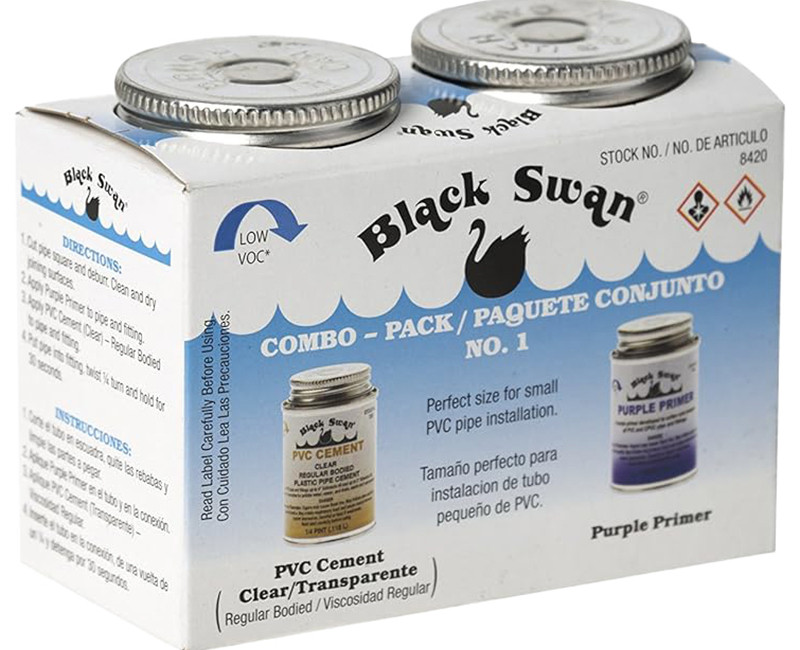 Combo Pack, PVC Cement Reg & Purple Primer, 4 oz.