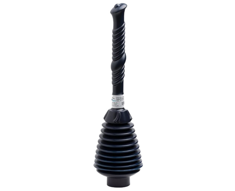 Toilet Plunger, Plastic Force Cup, 20 1/2" Handle