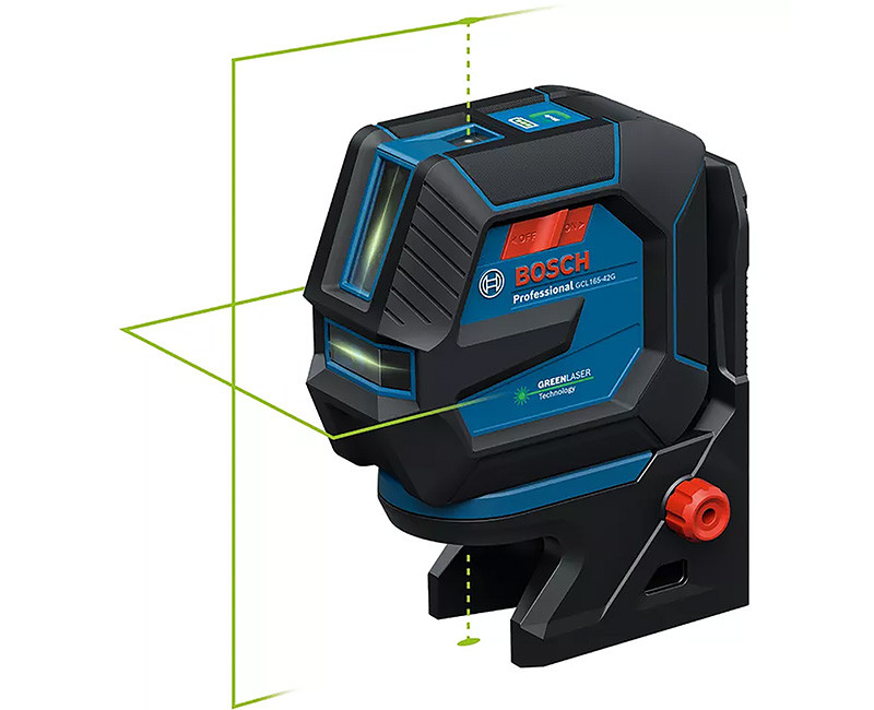 CROSS LINE LASER GREEN BEAM WITH PLUMB POINTS