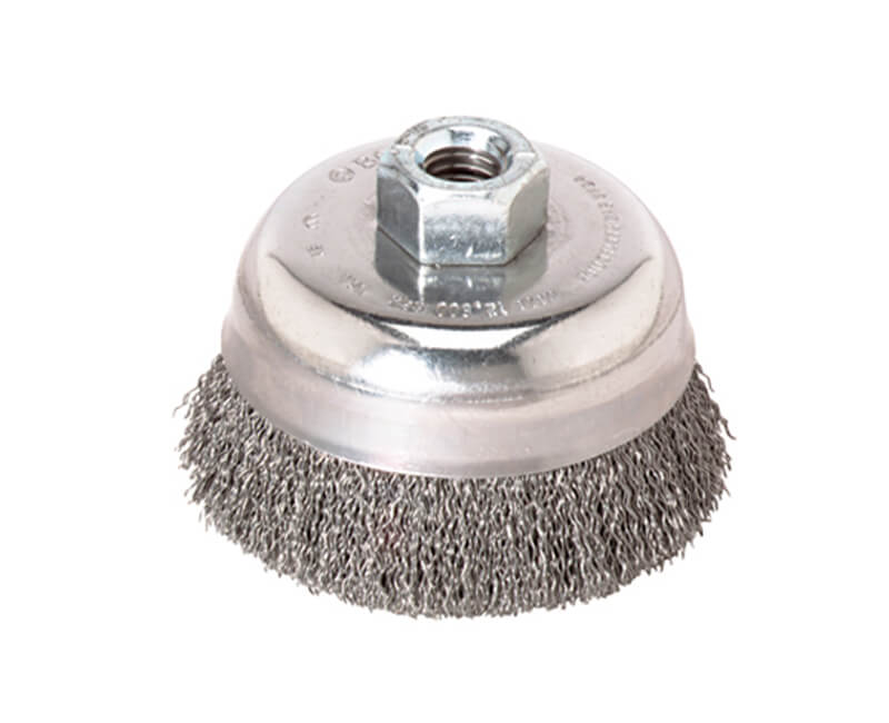 3-1/2" Crimped Cup Brush Carbon Steel