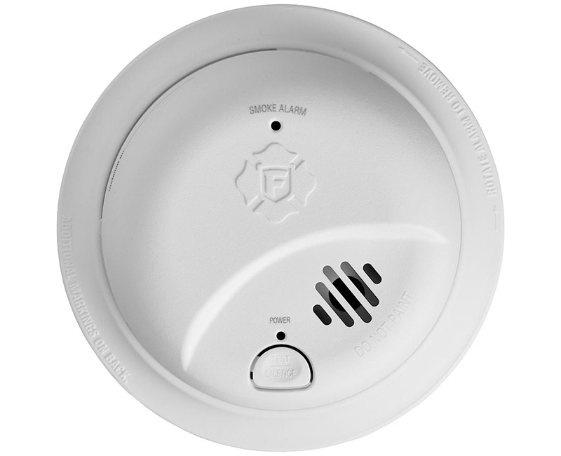 BATTERY POWERED SMOKE ALARM WITH 10-YEAR SEALED 3V LITHIUM BATTERY AND SILENCE FEATURE, INCLUDES IONIZATION SMOKE SENSING TECHNOLOGY