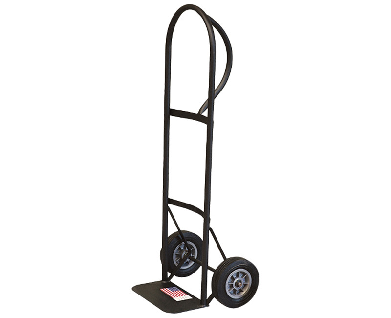 P-HANDLE TRUCK WITH FLT FREE WHEELS 600LB CAPACITY