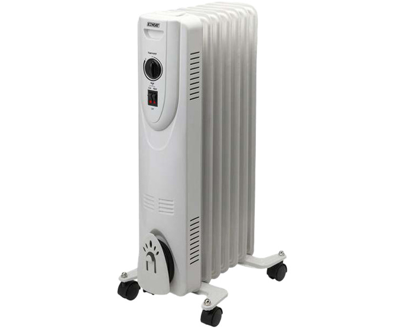 EZ-Heat - Deluxe Oil-Filled Radiator Heater - White