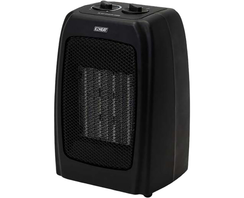 EZ-Heat - Personal Ceramic Heater/Fan - Black